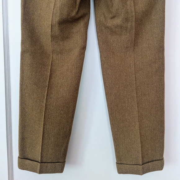 J.Crew Cafe Capri wool pants in caramel herringbone - Picture 5 of 6